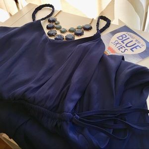 GAP Navy Silky Dress, spaghetti straps